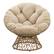 Front. OSP Home Furnishings - Papasan Chair - Cream.