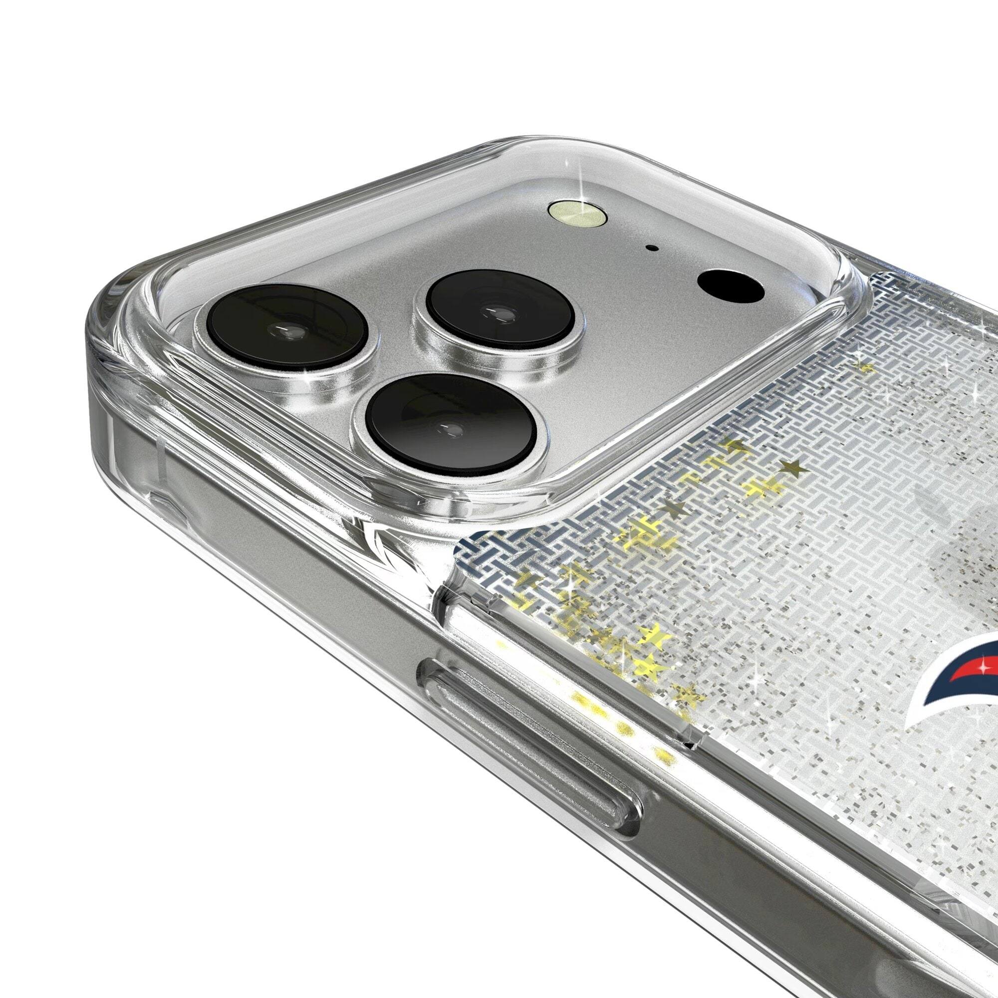 Alt View 2. Keyscaper - Tennessee Titans Linen Logo iPhone Glitter Case - 15 - Multicolor.