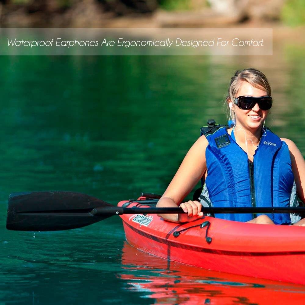 Waterproof Earphones Are Ergonomically Designed For Comfort.