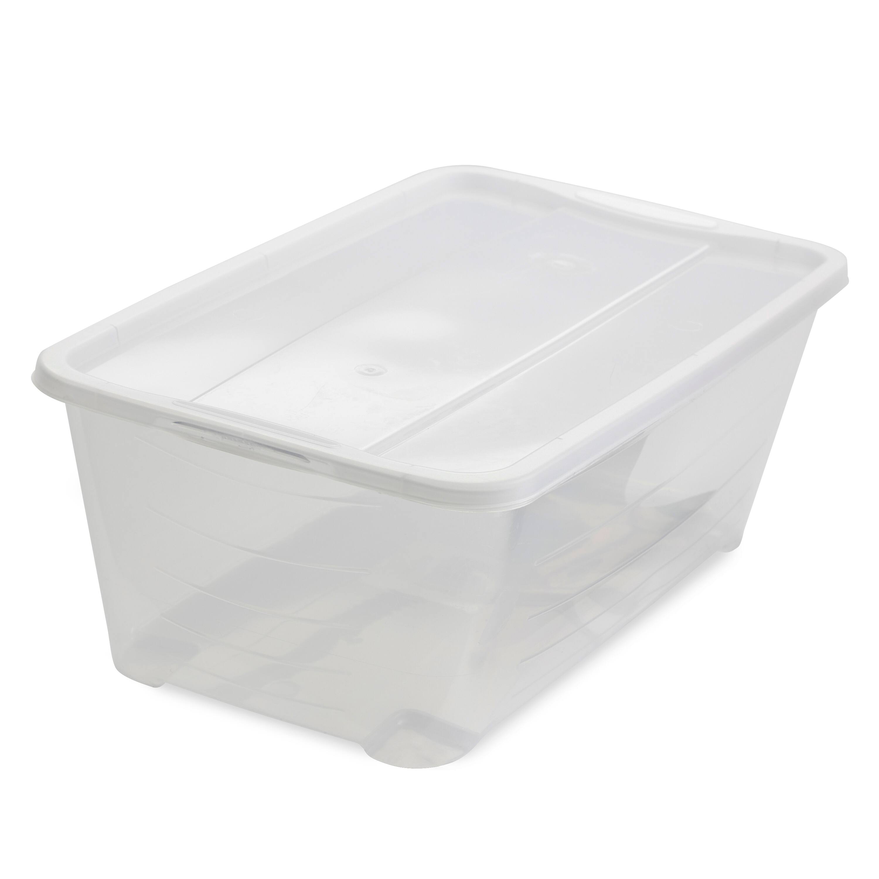 Alt View 10. Life Story - Life Story 6L Shoe and Closet Storage Box Stacking Containers, Clear (30 Pack) - Clear.