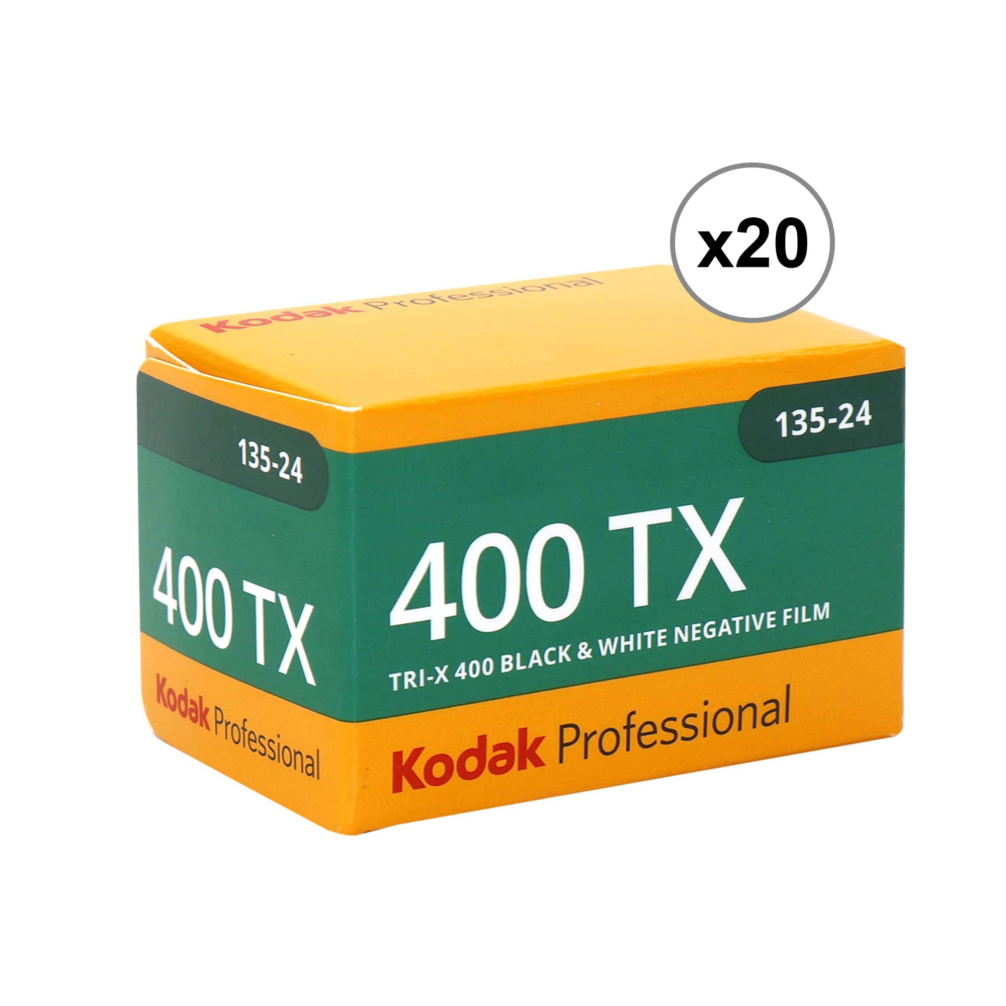 Kodak Professional 400TX Tri X 400 Black & White Negative Film, 24