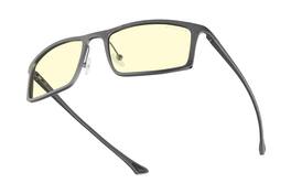GUNNAR - Computer Glasses - Plaid, Graphite, Amber Lens - Blue Light Blocking, Relieve Dry Eye, Anti Glare - Onyx/Graphite