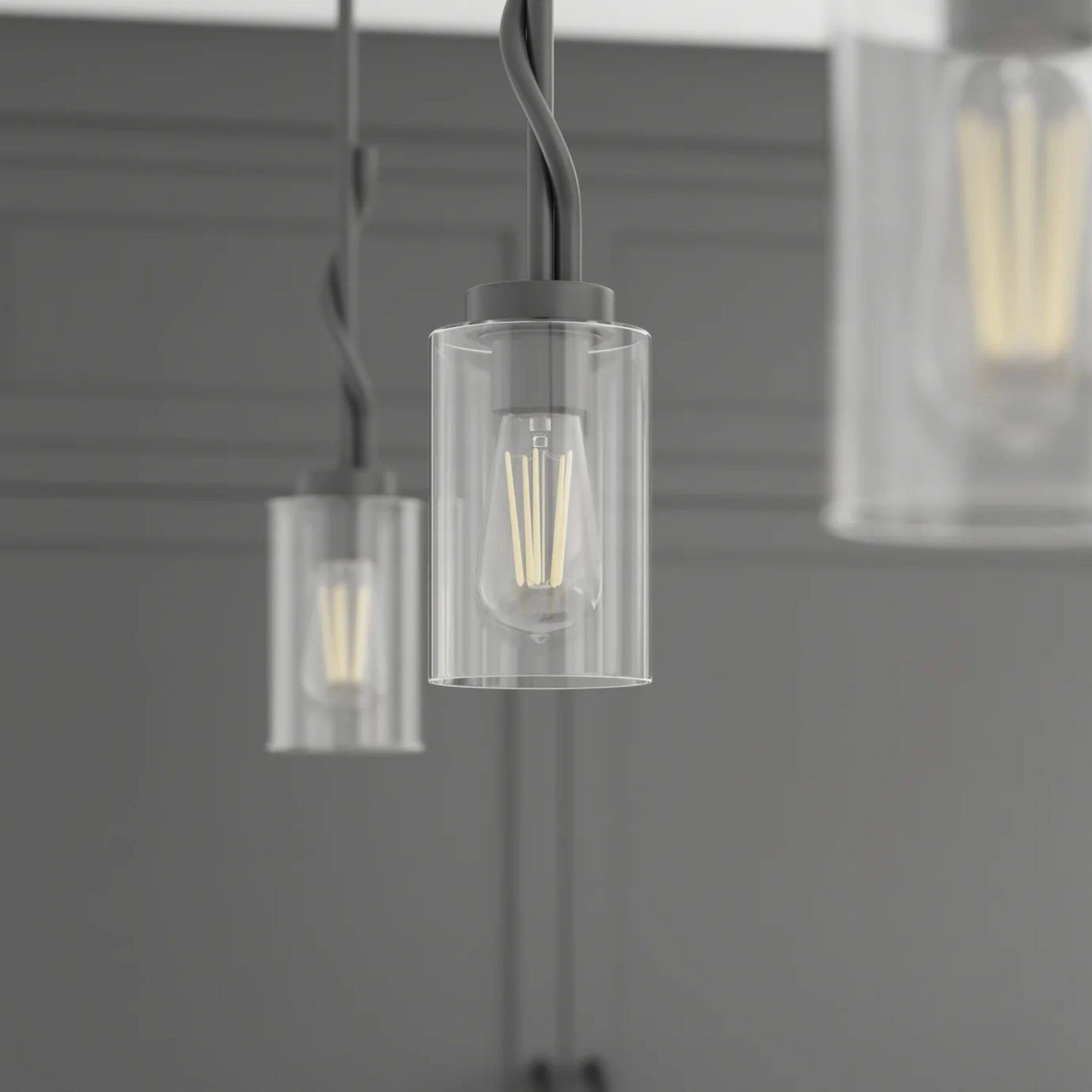 Alt View 6. Prominence Home - Prominence Home Lantier 1-Light Mini Pendant with Clear Glass, Matte Black.