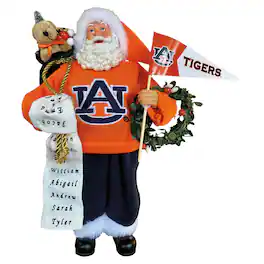 Santa's Workshop - Auburn Tigers 12" Proud Santa - Blue