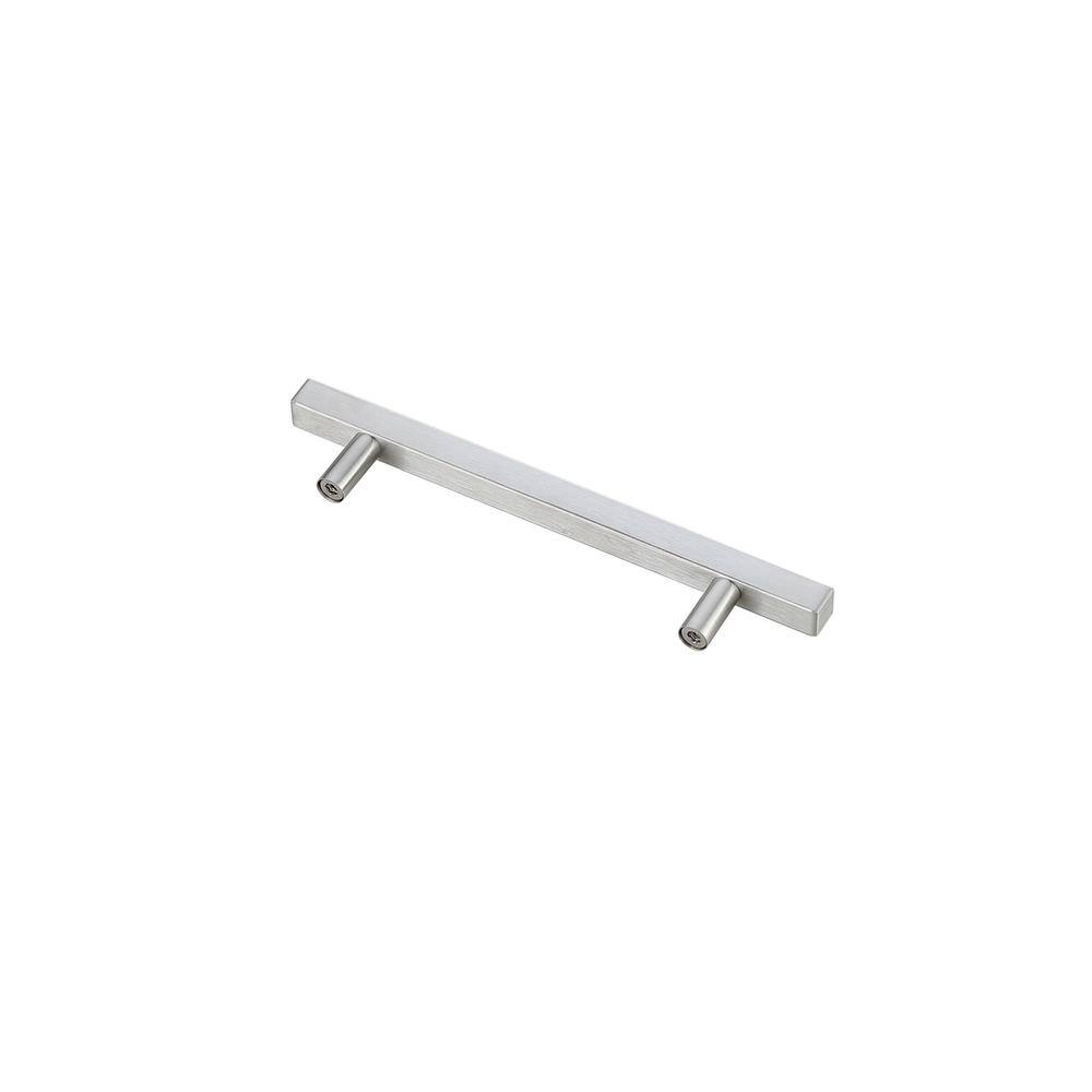 Angle. Elegant Decor - Dior 5" Center to Center Brushed Nickel Bar Pull Multipack (set of 10) - Brushed Nickel.