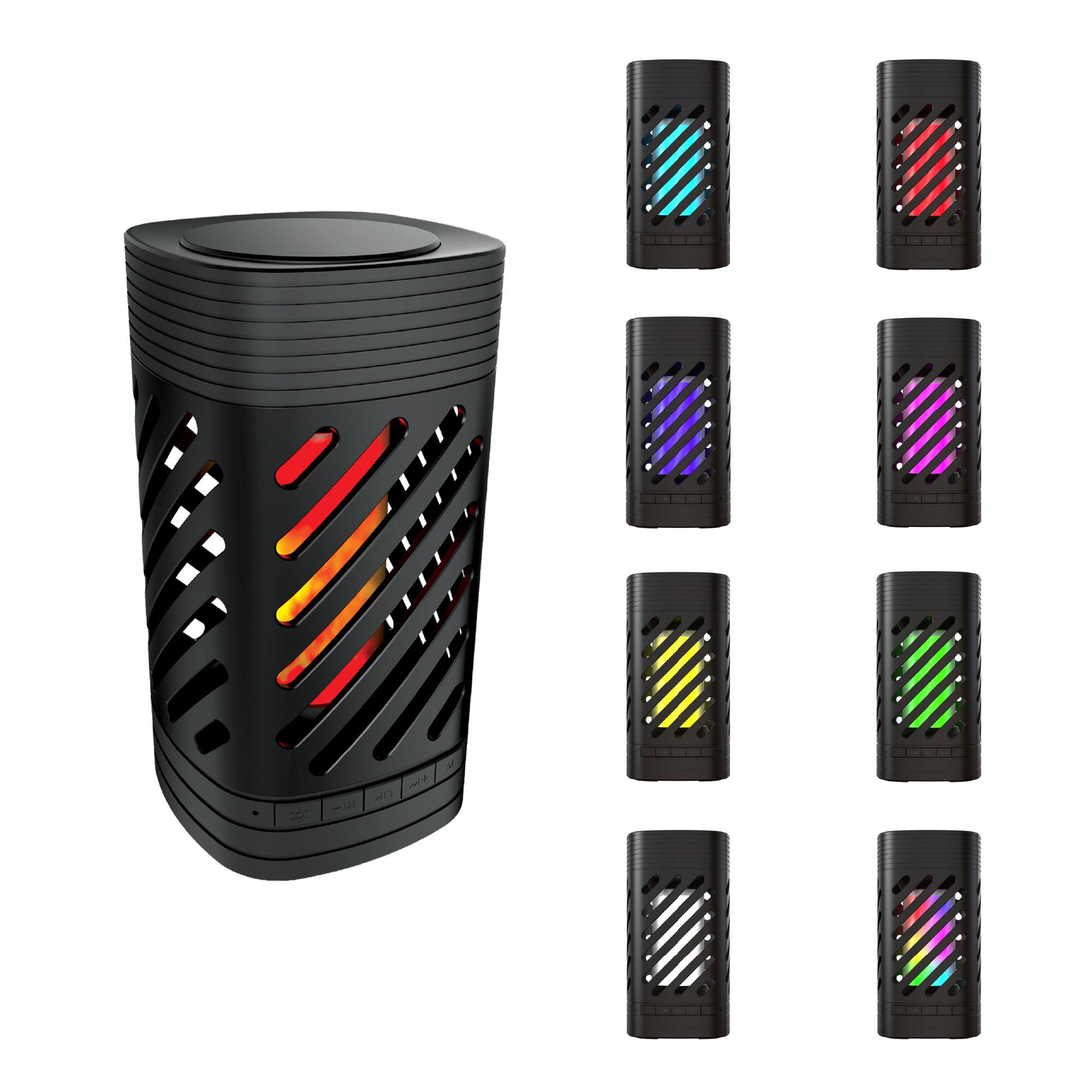 Back. Pursonic - 2-in-1 Ambient Flame Lantern Speaker.