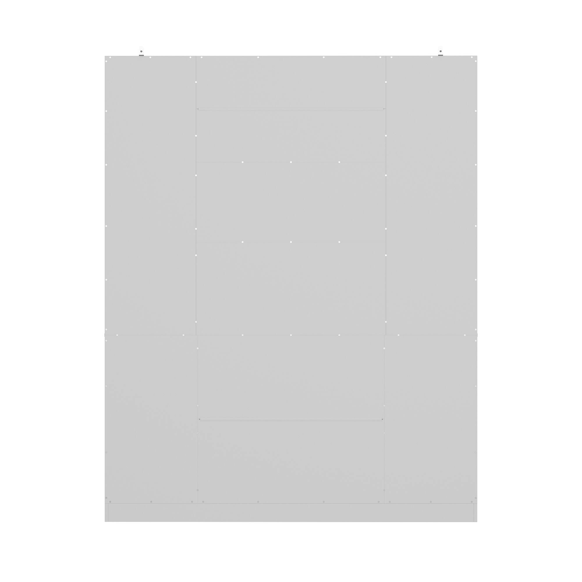 Back. FUFU & GAGA - FUFU&GAGA Kitchen Sideboards Large - Capacity Glass Doors Storage Pantry Cabinet with Adjustable Shelves - White.