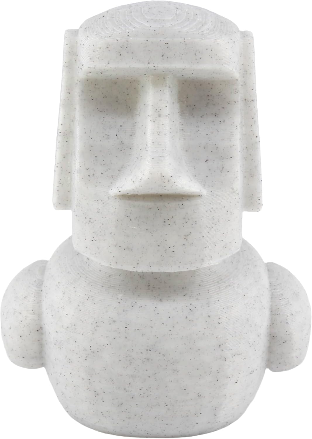 Angle. JuzToys - Moai Duck Figurine, 4x4 Ducking, Fun Car Dashboard Accessory, Easter Island Stone Head Duck, Ducks for Cars by PowerTRC - White.