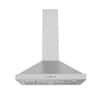Front. Thor Kitchen - 30 Inch Convertible Wall Mounted Chimney Range Hood in Stainless Steel - Stainless steel.