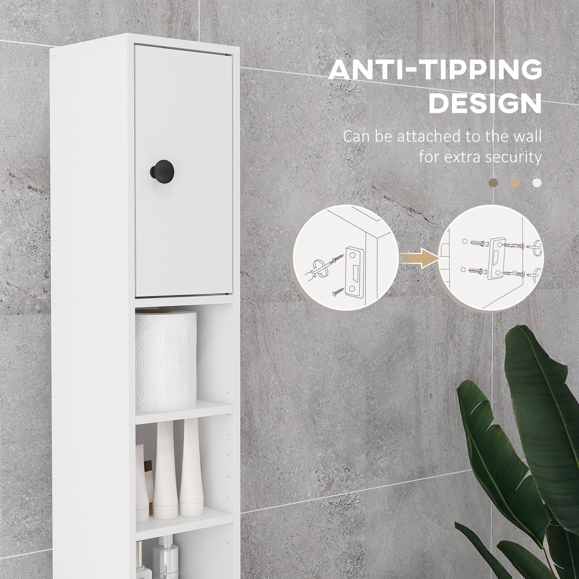 ANTI-TIPPING DESIGN
Can be attached to the wall for extra security
