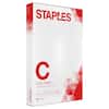 1 x 17- x TABLOID STAPLES Copy Paper C Copy Paper for high-volume printing. Our best value TABLO 0 I I Lit 500 SHEETS az o 20 2T - 92 . 1% BRIGHT STAPLES 100% aUT BATOFNCTION SUwwNrD
Corrected text:
1 x 17- x TABLOID STAPLES Copy Paper C Copy Paper for high-volume printing. Our best value TABLO 0 I I Lit 500 SHEETS az o 20 2T - 92 . 1% BRIGHT STAPLES 100% AUT BATOFNCTION SUwwNrD
From the image:
STAPLES
Copy Paper
Our best value for high-volume printing.
92 BRIGHT
20 lb
500 SHEETS
100% BRIGHTNESS
100% SATURATION
100% LUMINANCE