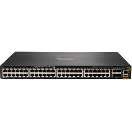 HP - HPE 6300M 48-port 1GbE and 4-port SFP56 Power-to-Port 2 Fan Trays 1 PSU Bundle - 48 Ports - Manageable - Gigabit - Black