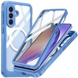 UUCOVER - Full Body Case for Samsung Galaxy A57 5G,Shockproof TPU+PC Built-in with Screen Protector Compatible with MagSafe Cover - Blue