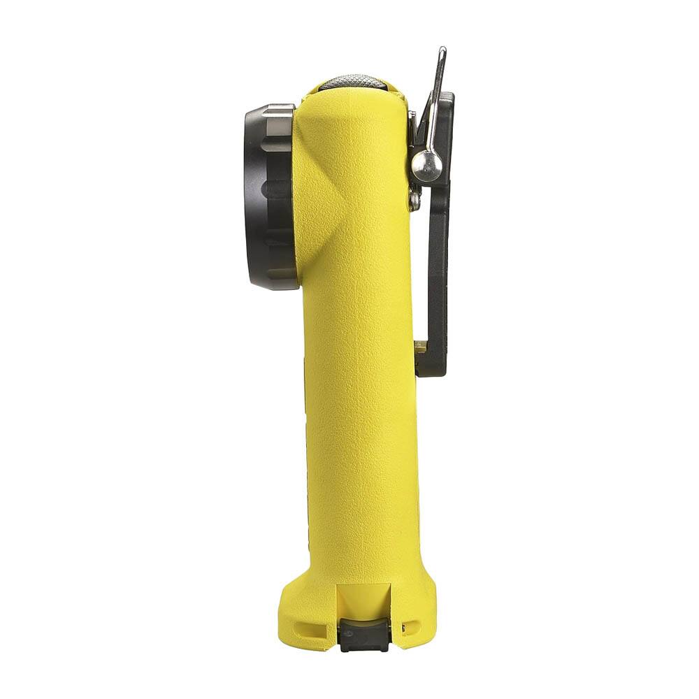Left. Streamlight - Streamlight 90541 Survivor 175-Lumen LED Right Angle Flashlight, 6-3/4-Inch, Yellow - Yellow.