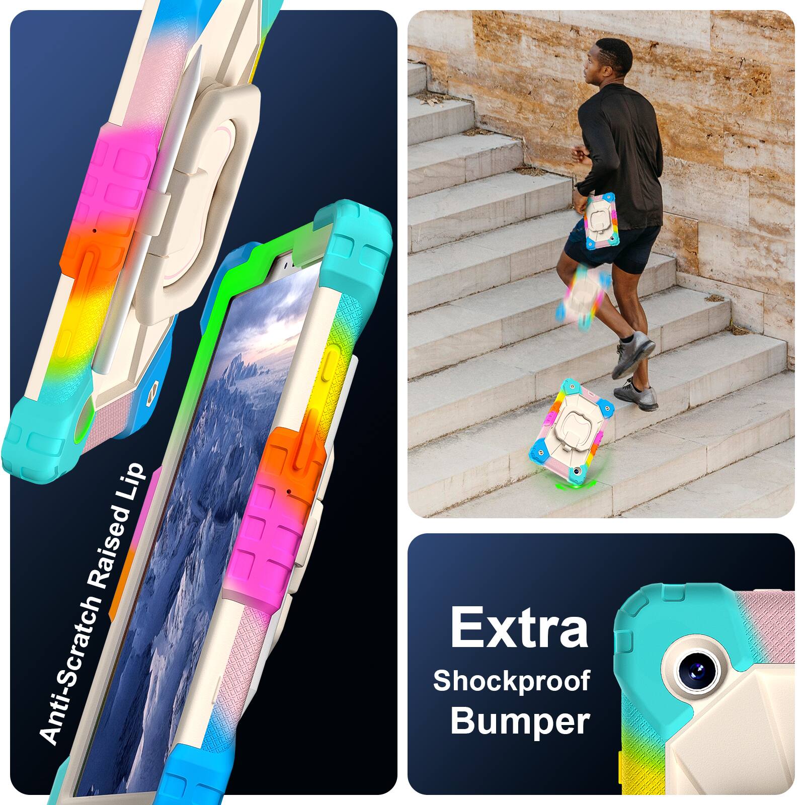 Lip Raised Anti-Scratch Extra Shockproof Bumper

Anti-Scratch Raised Lip

Extra Shockproof Bumper