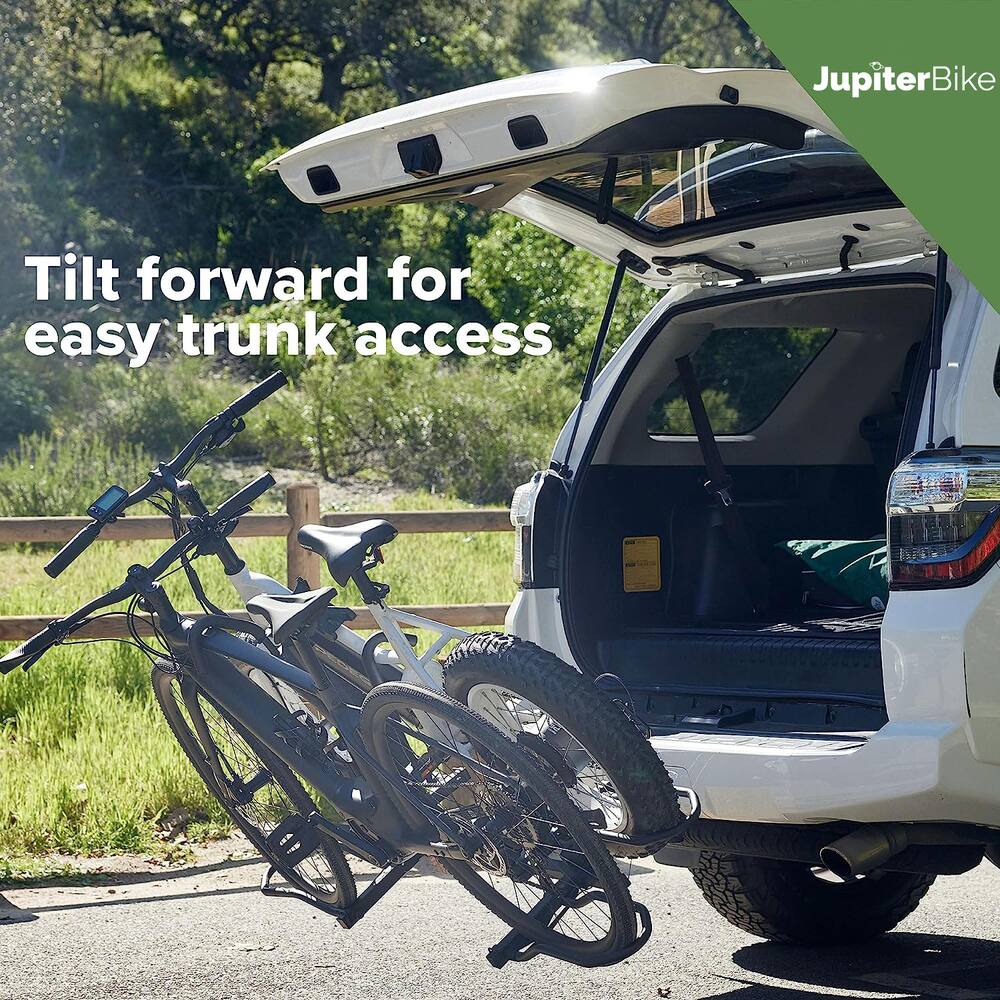 JupiterBike Bike Tilt forward for easy trunk access