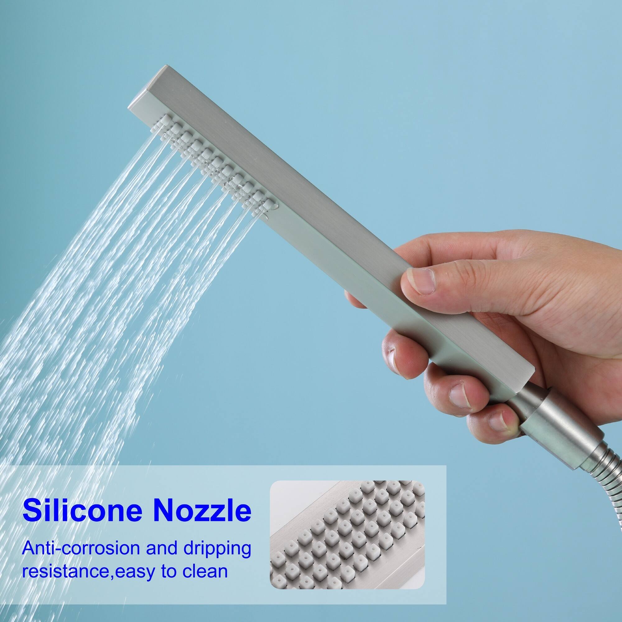 Silicone Nozzle  
Anti-corrosion and dripping resistance, easy to clean