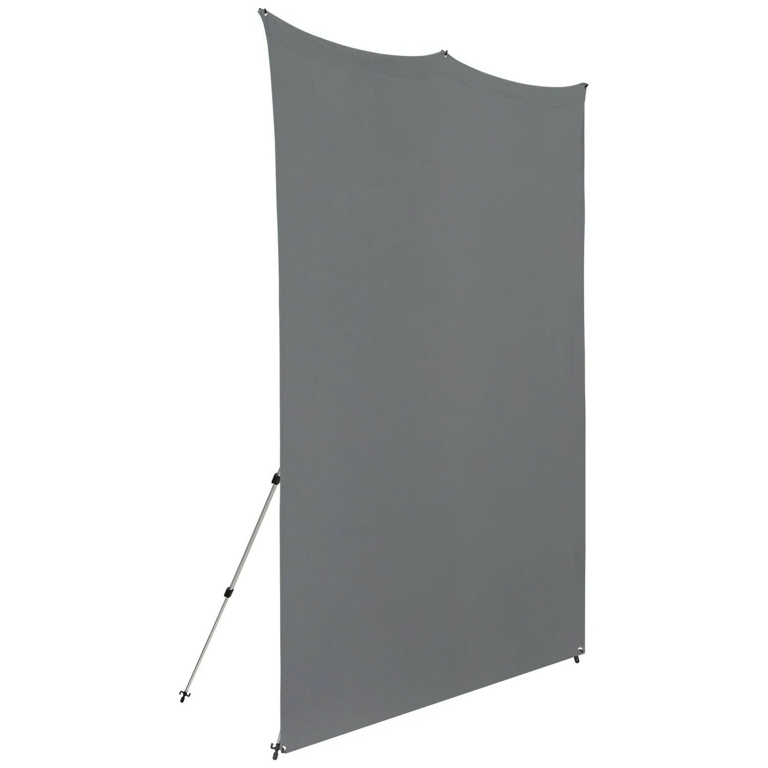 Angle. Westcott - Westcott X-Drop Pro Wrinkle-Resistant 8 x 8 Feet Backdrop Kit (Neutral Gray).