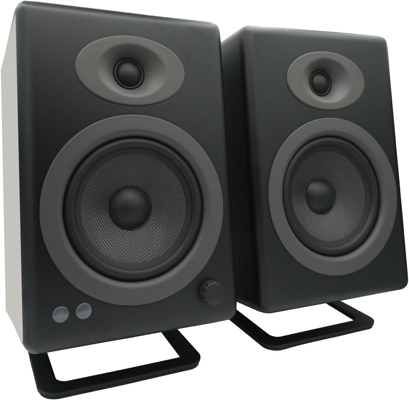 Alt View 1. Audioengine - DS2M Desktop Stands - Black.