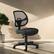 Alt View 13. OSP Home Furnishings - Mesh Screen Back Task Chair with Fabric Seat - Black.