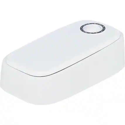 Front. TRIXIE - TX1 Automatic Food Dispenser, Single Serving, 48-Hour Timer, Battery Operated - White.