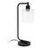 Alt View 14. Lalia Home - Modern Iron Desk Lamp with Glass Shade and USB Charging - Black.