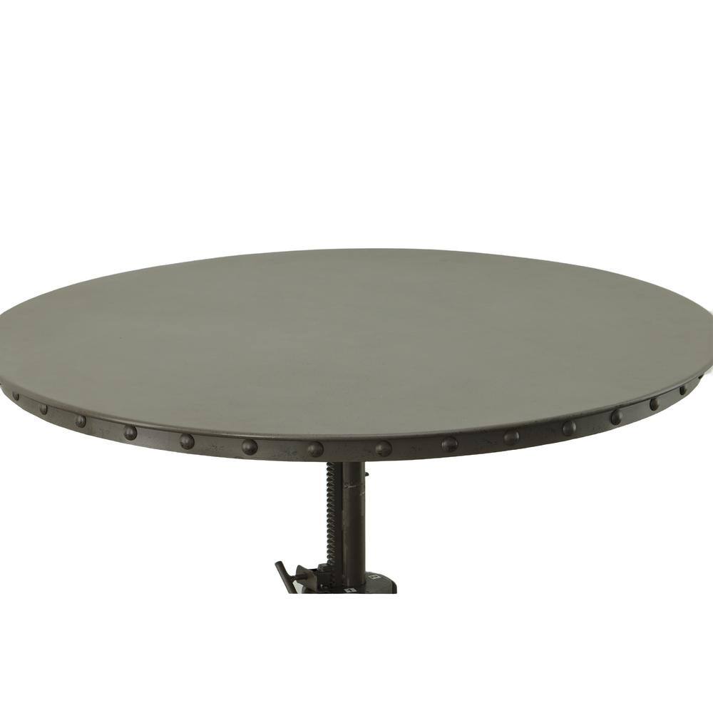 Alt View 2. Carolina Chair & Table - Mundra Adjustable Crank Table - Industrial - White.