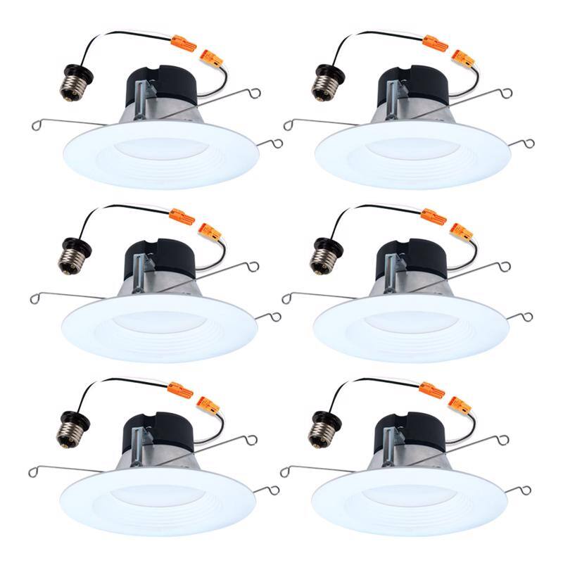Angle. Halo - Halo White 6 in. W LED Recessed Downlight 8.75 W.
