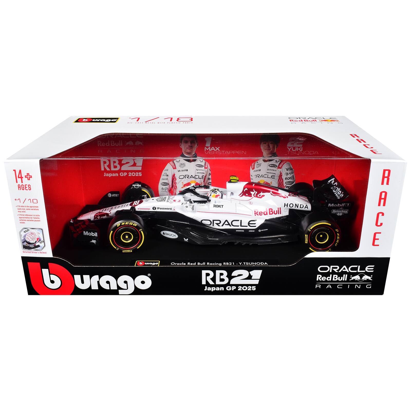 1/18 H - adsi | .... I | SACCE Red Bull ! MAX YUKI RACING VEASTAPPEN VER SUNODA RB 21  
Sim - VISA MINIE CA - - 14+ Japan GP 2025  
ORACLE ORACLE Rord = AGES Mce AT  
"1 / 10 N HONDA 1 ... - - - ITCN THOR RACE - - 5 ! asWS - - Bull MTochn -. . - - kea d0 - -  
I i - - ORACLE e BERG TH I Mobil RALIC  
I PRENG . intaina - wee WVW Orarla Rod Bull Recing RB21 Y.TSUNODA ORACLE b urago RB21 Red Bull GP 2025 RACING Japan
