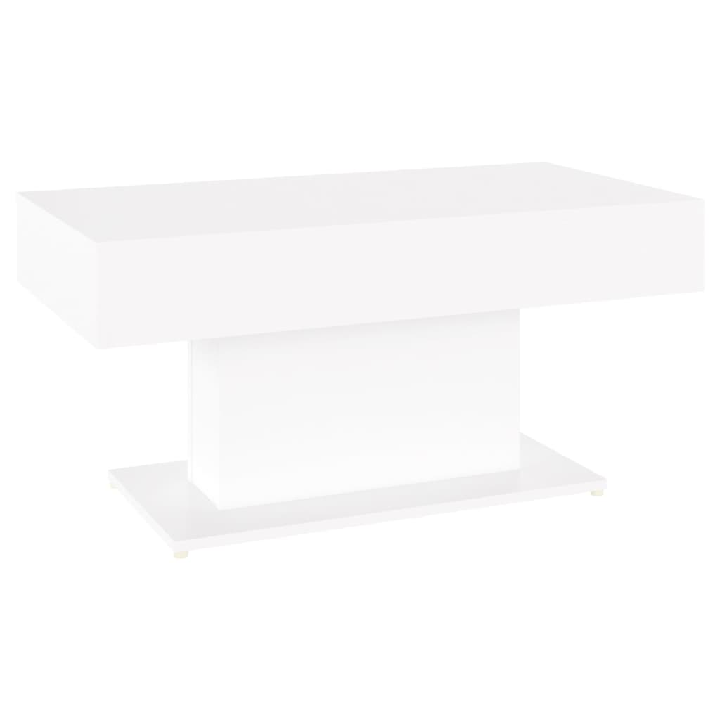 Alt View 1. Boyel Living - 19.7 x 37.8 x 17.7 in. White Rectangular Engineered Wood Medium Durable Coffee Table - White.