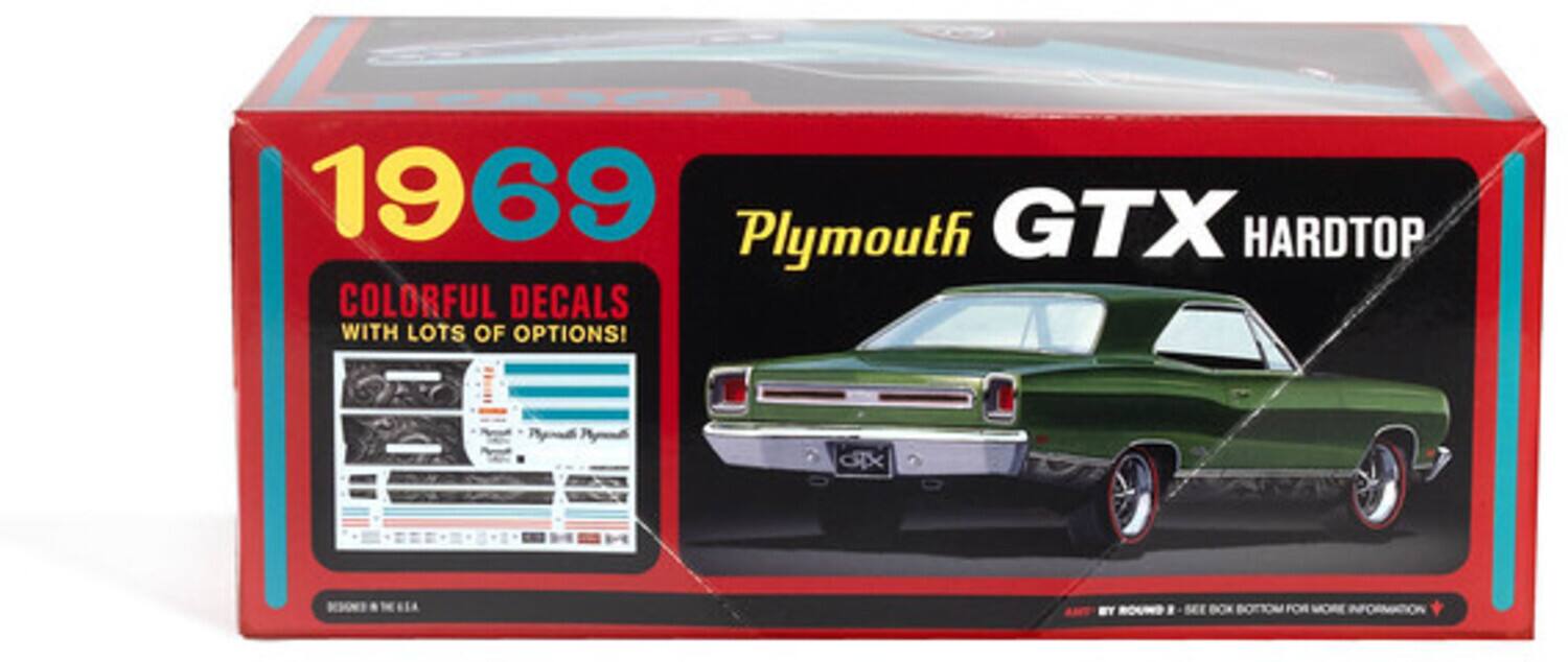 1969 Plymouth GTX HARDTOP  
COLORFUL DECALS WITH LOTS OF OPTIONS!  
A CX NEA BY ROUNO SEE BOX BOTTOM FOR MORE INFORMATION