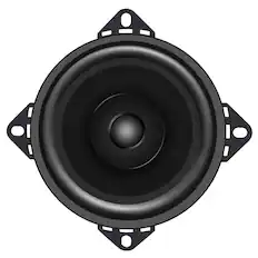 Front. SDX - 4” Dual Cone OE Replacement Speaker - Black.