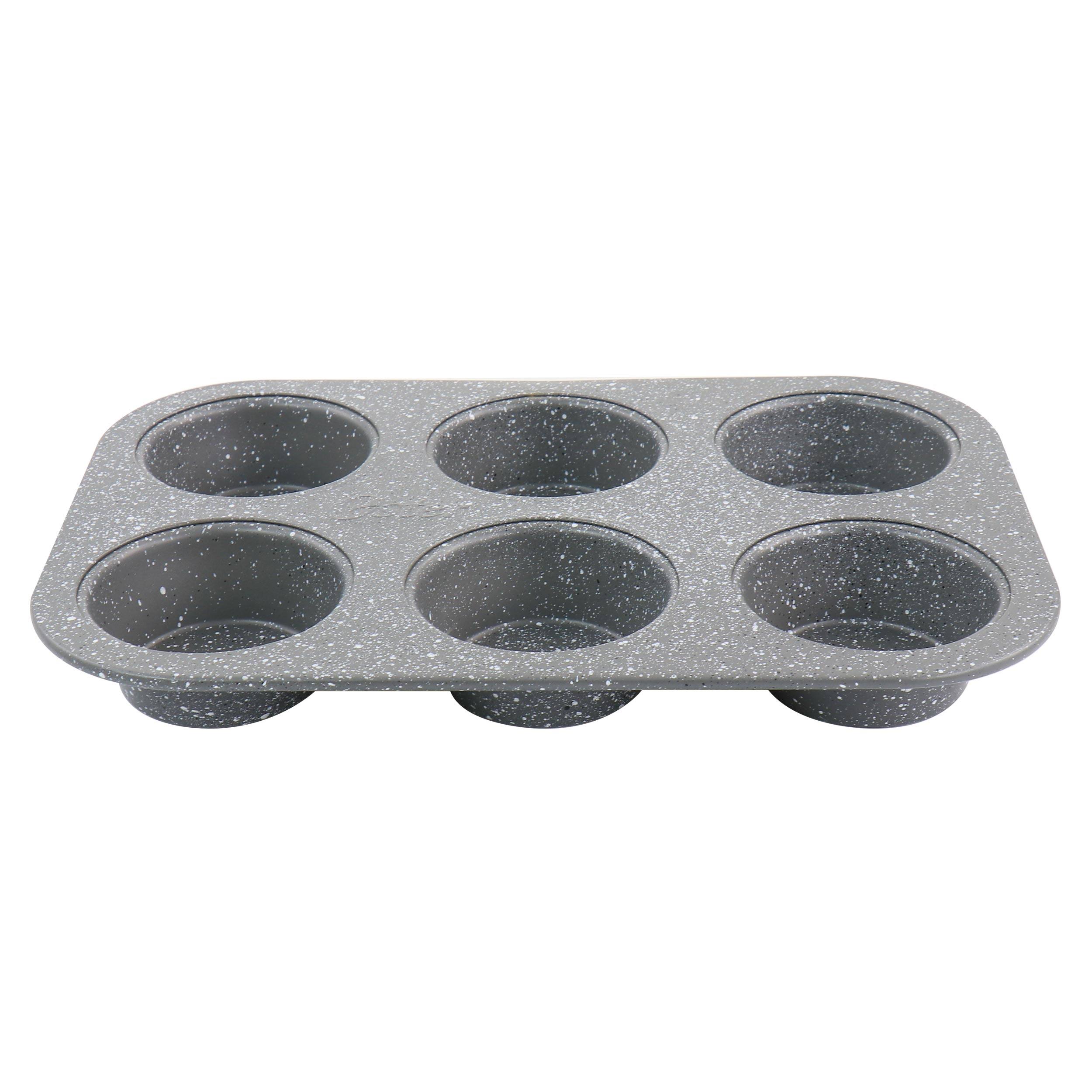 Alt View 1. Oster - Oster 6 Piece Carbon Steel Non Stick Bakeware Set in Greystone - Gray.