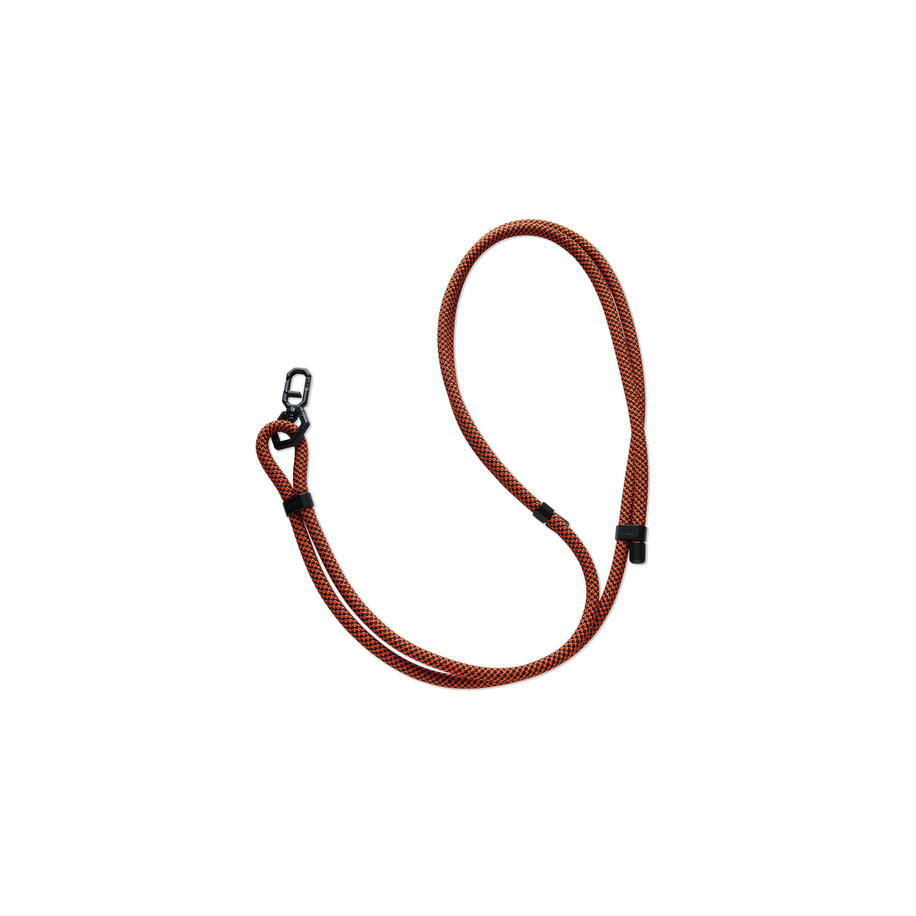 Left. UAG - Crossbody Slm Lanyard Civilian - Rust/Black.