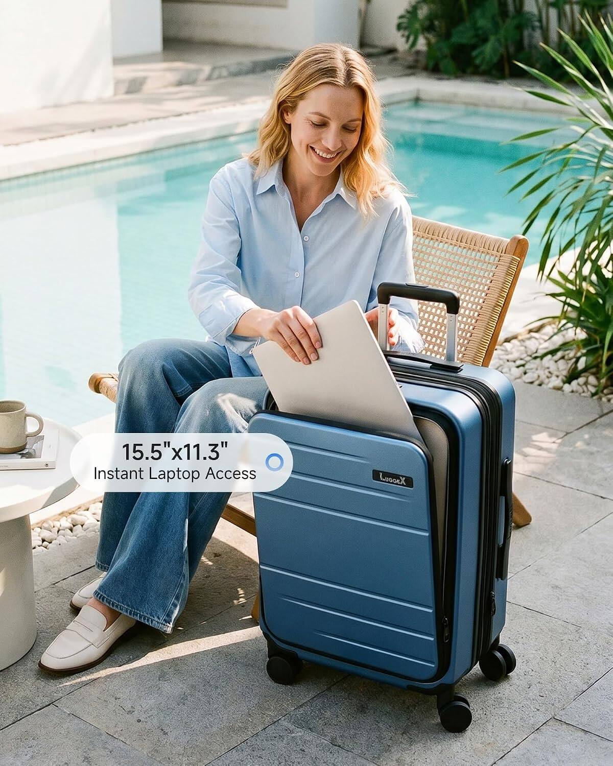 15.5"x11.3" Instant Laptop Access