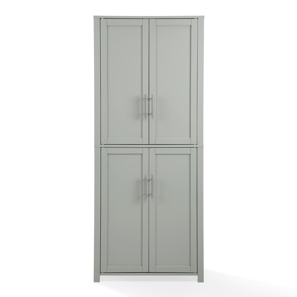 Alt View 2. Crosley Furniture - Savannah Tall Kitchen Storage Pantry - Gray.
