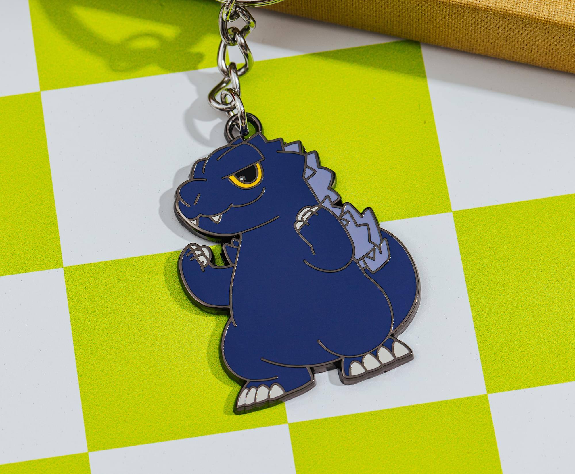 Alt View 3. SalesOne LLC - Godzilla Chibi Charm Enamel Keychain - Multi-Colored.
