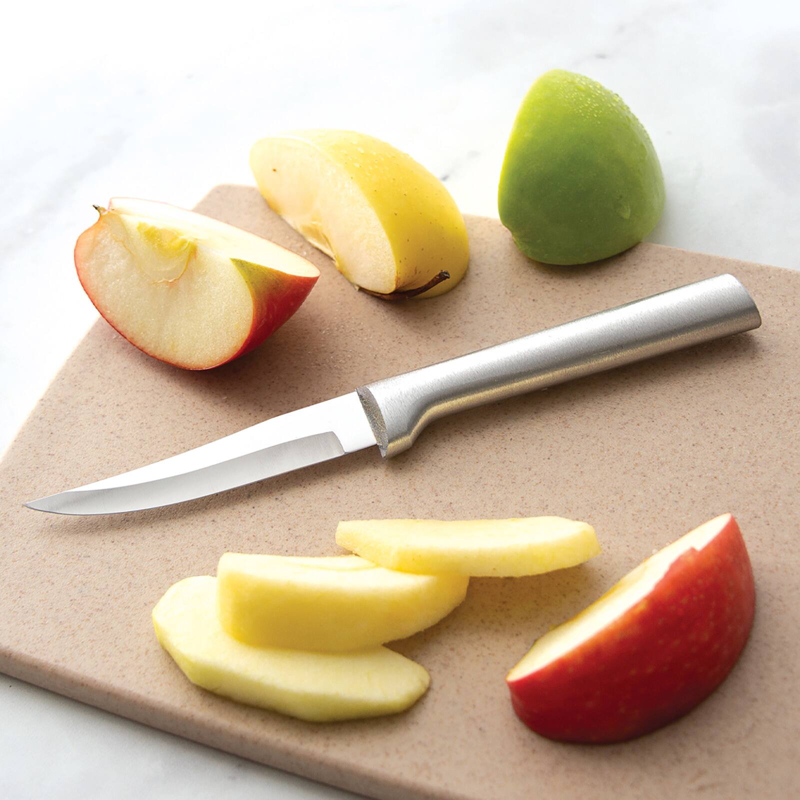 Alt View 2. Rada - 2-Piece Pare & Peel Knife Set with Gift Box, Silver Handles - Silver.