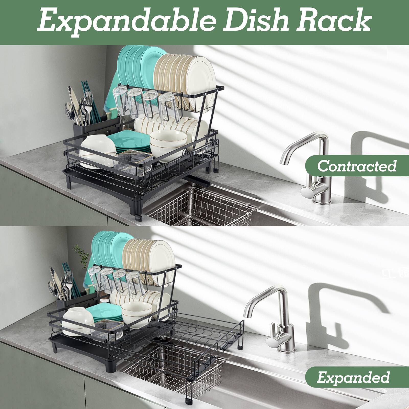 Expandable Dish Rack

Contracted

Expanded