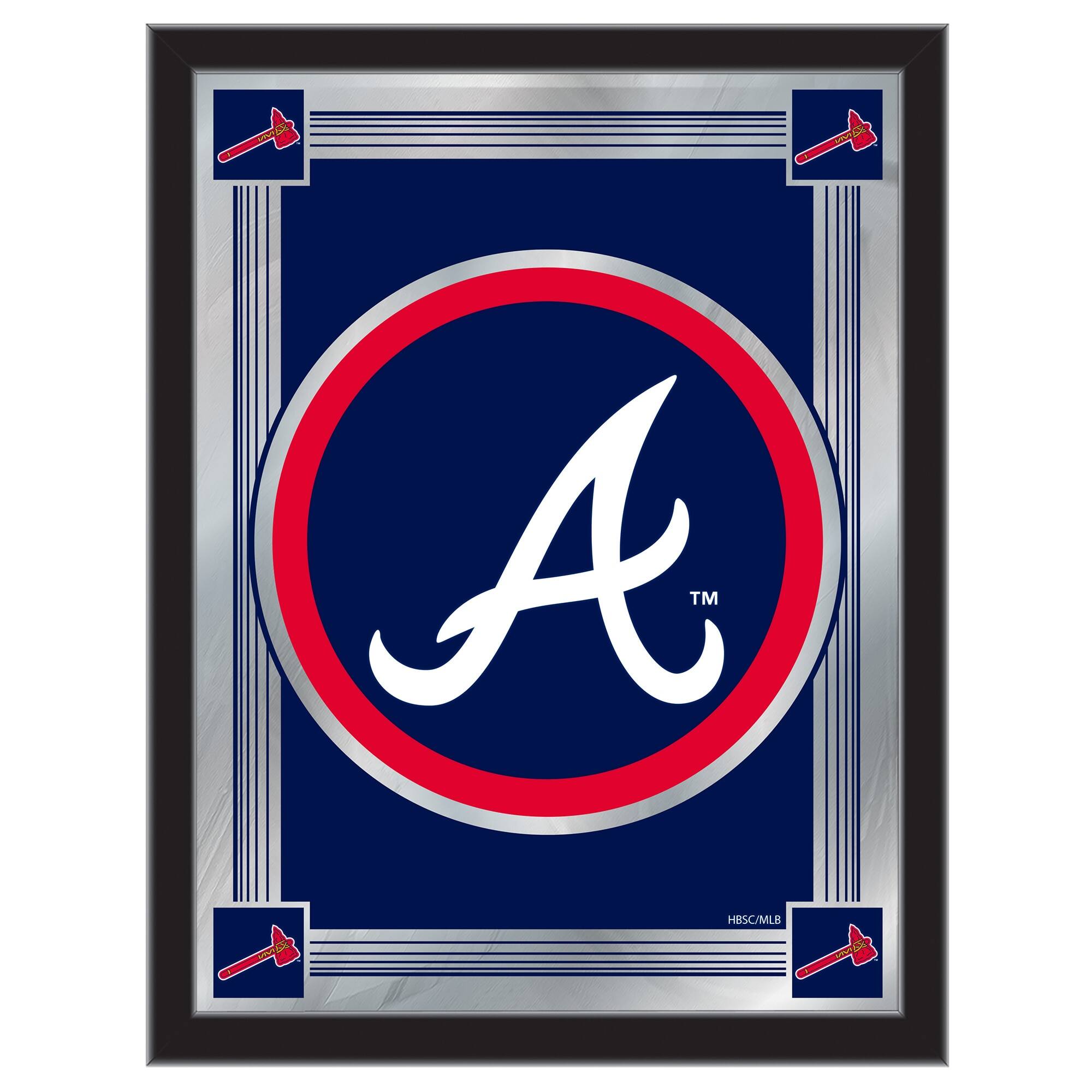 Holland Bar Stool Co. - Atlanta Braves 17" x 22" Logo Wall Mirror - Multicolor