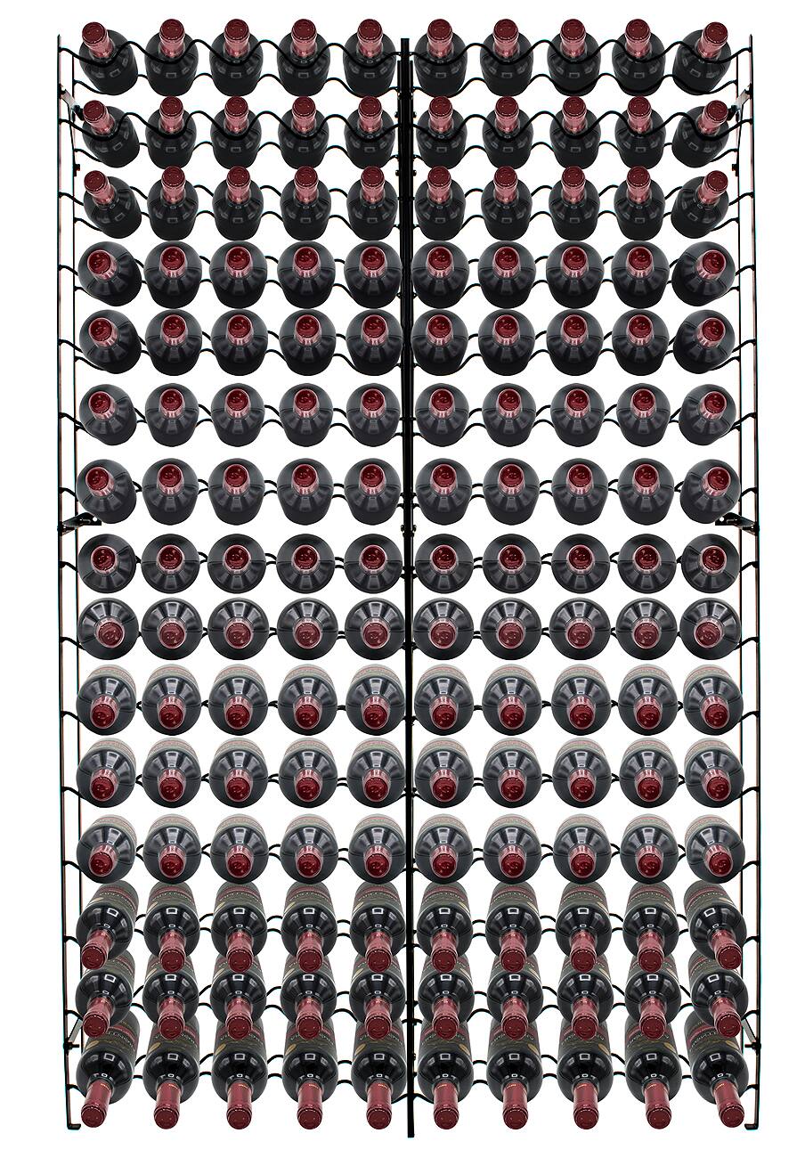 Alt View 1. Sorbus - Sorbus Wine Rack Freestanding Floor - Wine Bottle Holder Holds 150 Bottles of Wine - 150 Bottle Capacity Wine Storage - Jet Black.