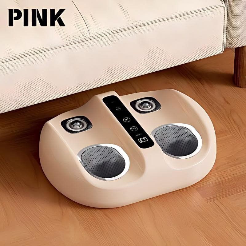 Luckbyte - Mini Finger Press Foot Massager with Hot Compress Deep Kneading and Vibration Massage