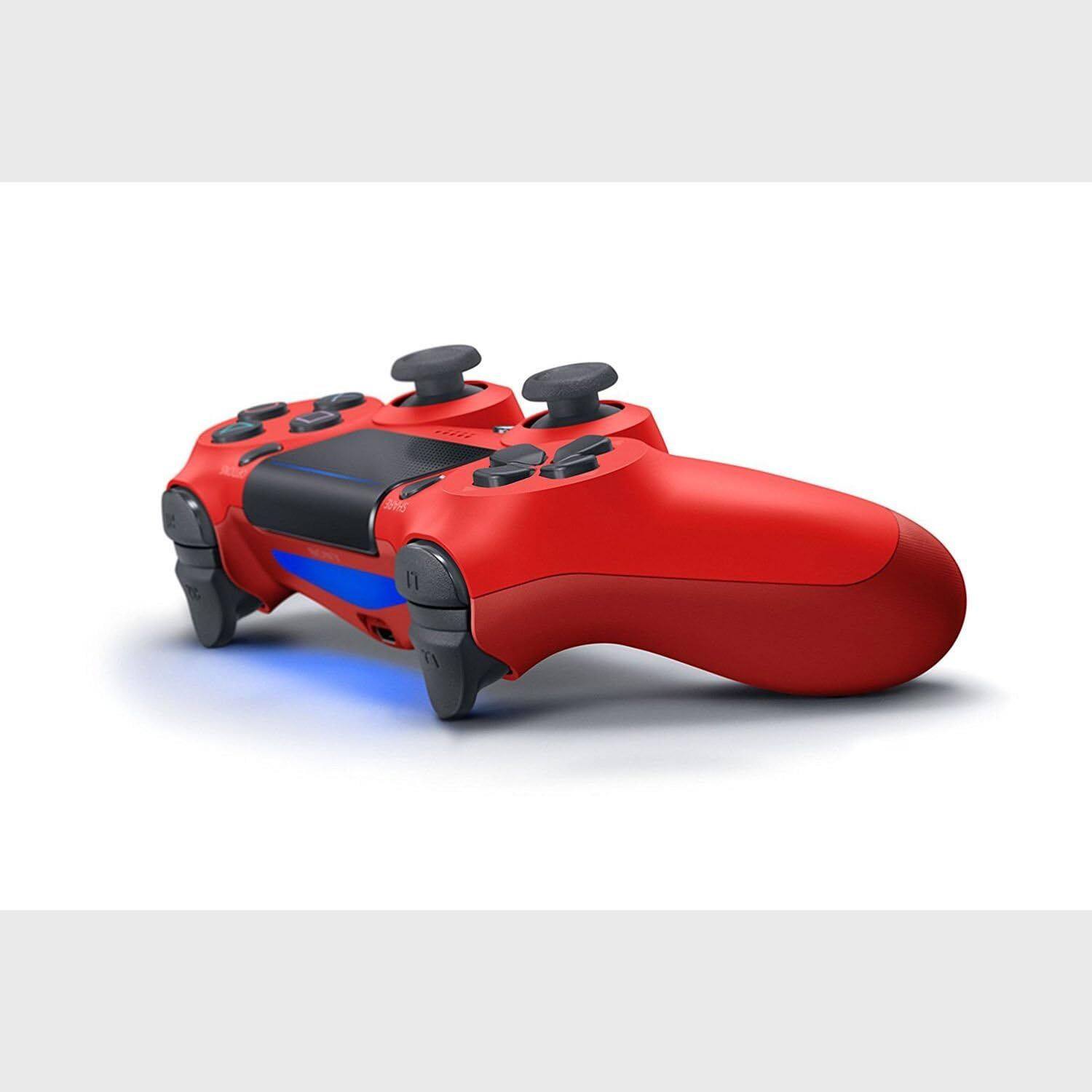 Back. Sony - Sony PS4 Dualshock 4 Wireless Controller - Manufacturer Refurbished - Red Magma - Red Magma.