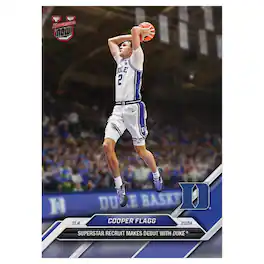 Topps - 2024-25 Bowman U NOW Cooper Flagg Basketball Card - Blue