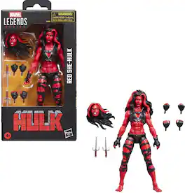 Hasbro - Collectibles - Hulk Comics - Marvel Legends - Red She-Hulk Action Figure - COLLECTIBLES - Multicolor