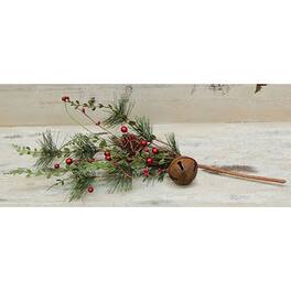 BreeBe - Red Berry/Pine Spray - 23" - Red, Green
