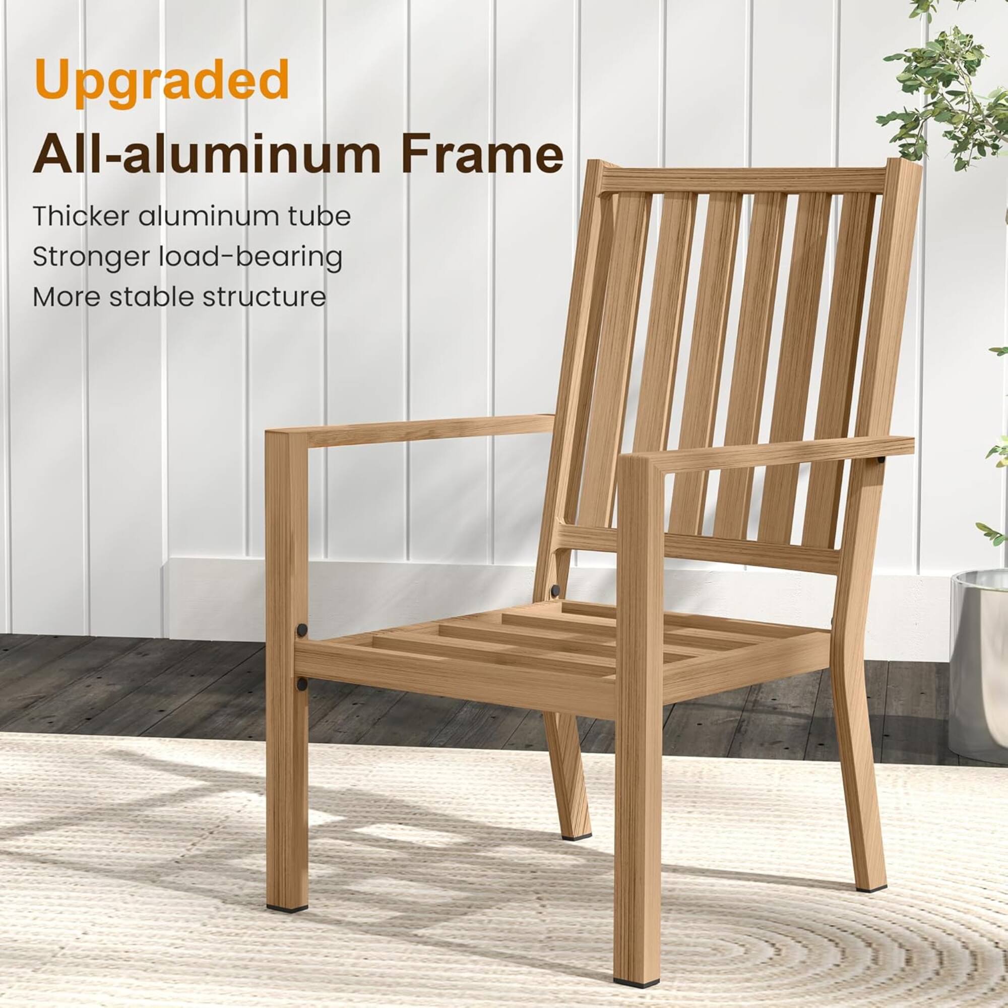 Upgraded All-aluminum Frame  
Thicker aluminum tube  
Stronger load-bearing  
More stable structure
