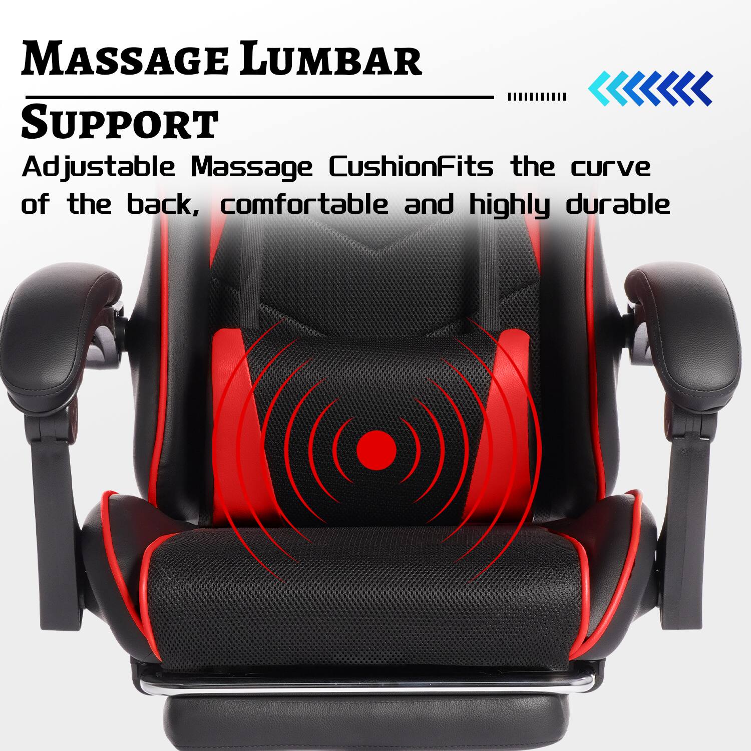 MASSAGE LUMBAR SUPPORT

Adjustable Massage Cushion
Fits the curve of the back, comfortable and highly durable