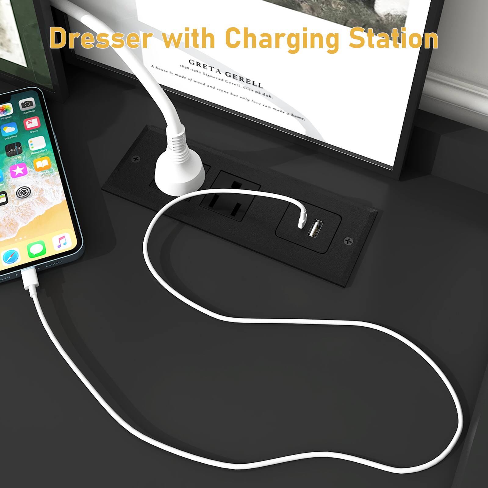 Dresser with Charging Station

GRETA GERELL

A home in a word and stone has a touch of style and comfort.