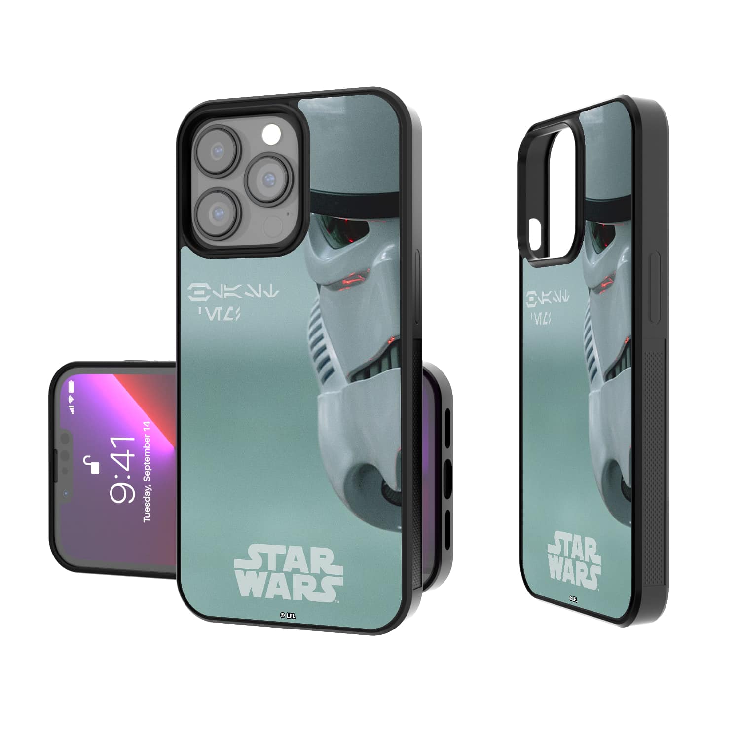 Photos - Case Cinematic Keyscaper - Star Wars: A New Hope  Moments: Discovery Bump Phone  - Apple iPhone 14 Pro - Stormtrooper KBM14I 